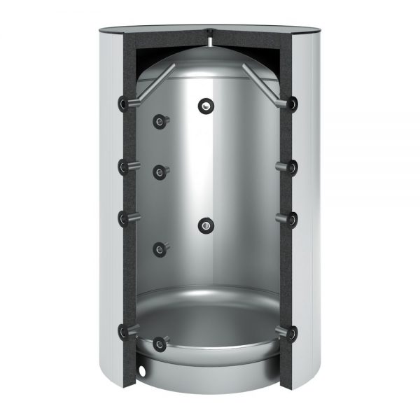 OEG buffervat, 2600 liter, geen verwarmingsspiraal, wit