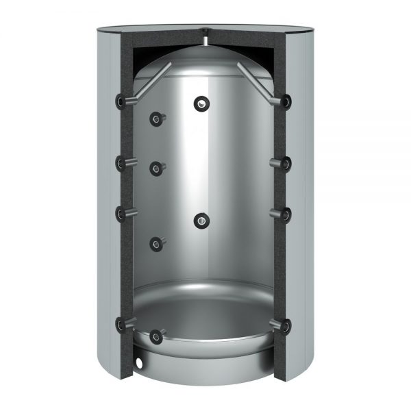 Hoogwaardig OEG buffervat, 2600 liter, rood